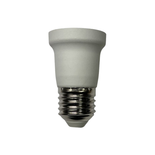 Fatningsomformer E27 til E27 Hvid