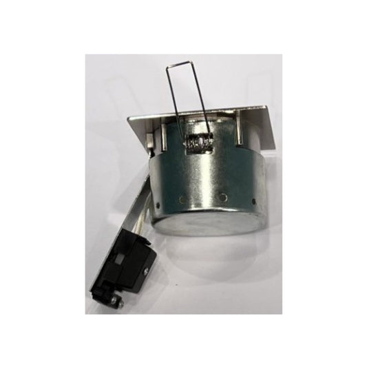 Unelco Downlight MR16 GU5.3 50mm 12V m/Bagdåse 4-Kant Børstet Stål