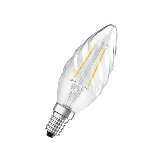 Osram LED Kertepære 2,5W(25W) 827 250lm Snoet Klar E14
