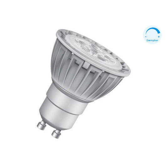 Osram LED GU10 5,3W(50W) 827 350lm Dim 36° Grå