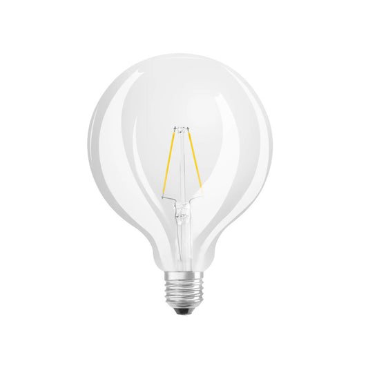 Osram LED Globepære 2,5W(25W) 827 250lm Klar Ø125 E27