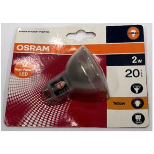 Osram LED GU10 2W Gul 30°