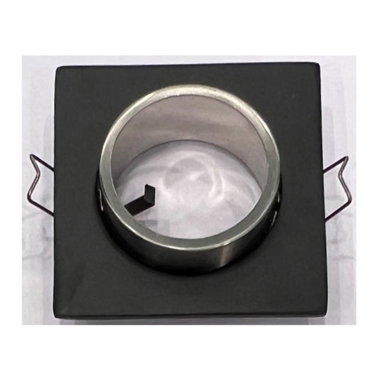 Daxtor Downlight MR16 GU5.3 Ø50mm 12V Matsort/Børstet Stål