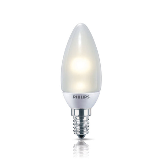 Philips LED Kertepære 2W(10W) 827 86lm Mat E14