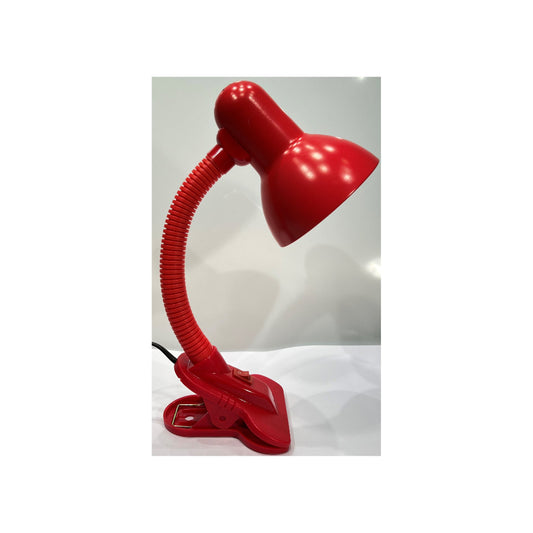 Brilux Bordlampe E27 35cm Klemme Rød