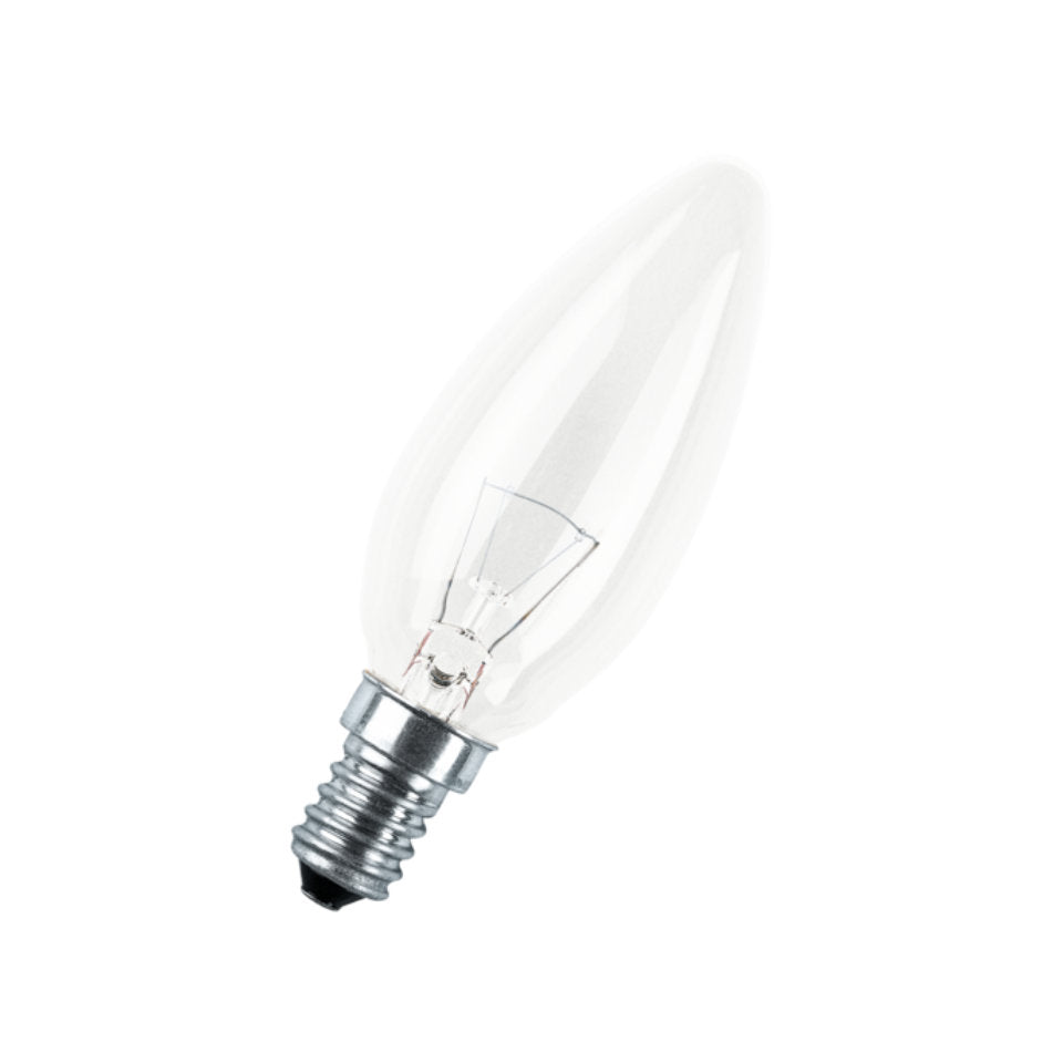 Osram Glødepære Kertepære 11W 2700K 50lm Klar E14