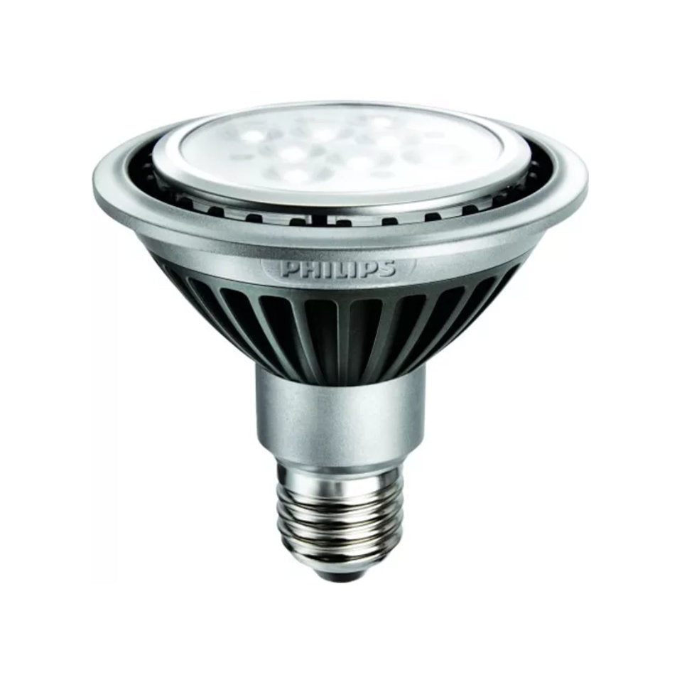 Philips LED PAR30s 11W(75W) 827 430lm 25° Sort/Sølv E27