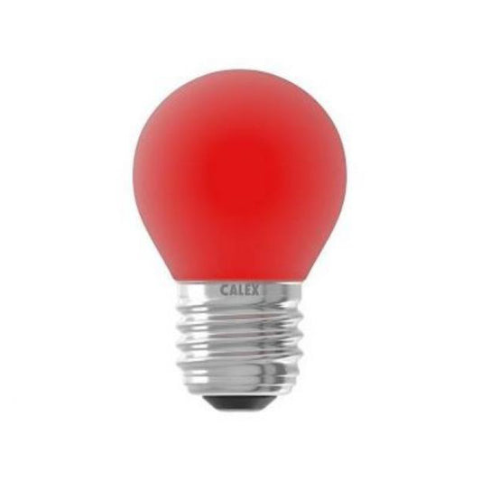 Calex LED Kronepære 1W Klar Rød E27