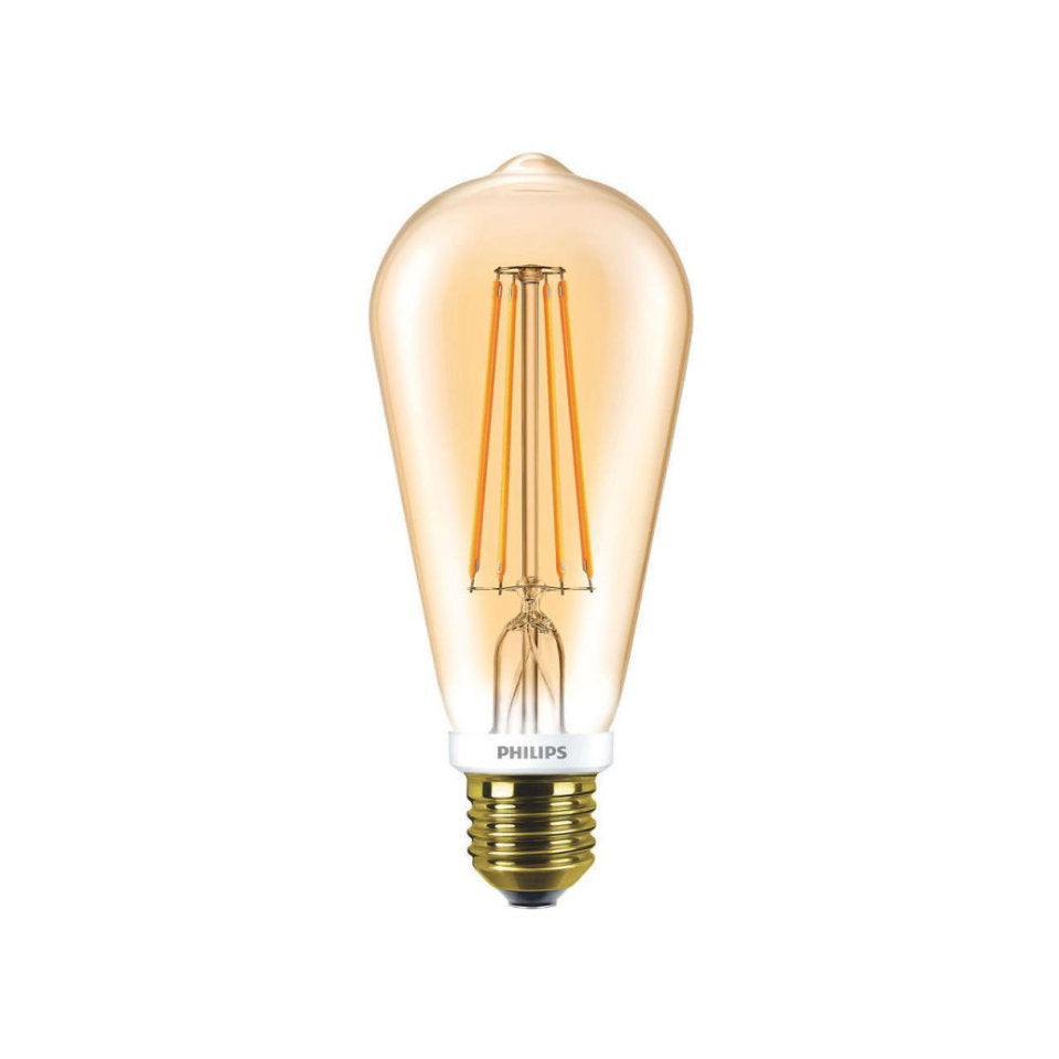 Philips LED ST64 7W(55W) 825 720lm Dim Gold E27 – Scanlys