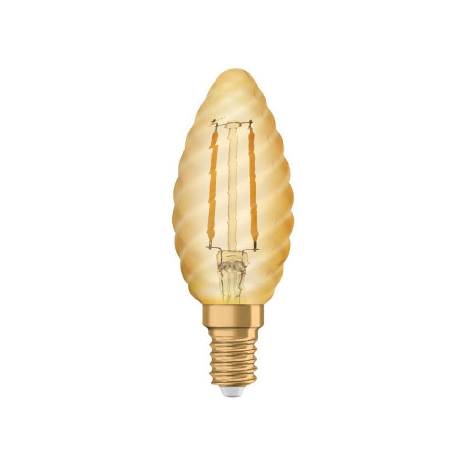 Osram LED Kertepære 1,4W(12W) 825 120lm Gold Snoet E14
