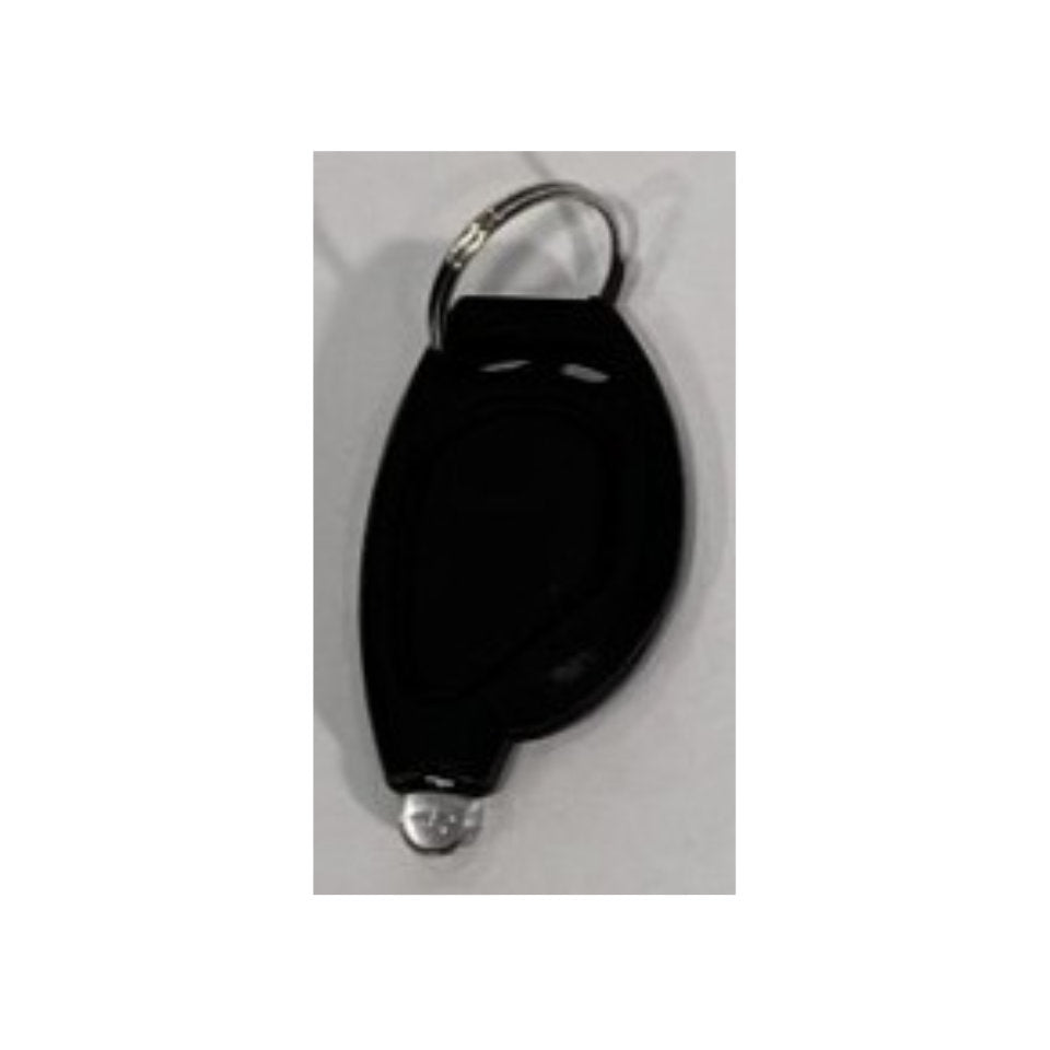 LED Lommelygte Nøglering 4cm Sort