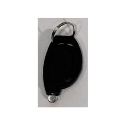 LED Lommelygte Nøglering 4cm Sort