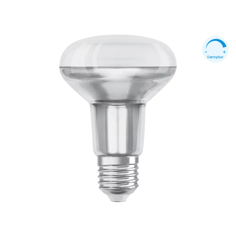 Osram LED Reflektorpære R80 5,9W(60W) 927 350lm Dim 36° Sølv E27