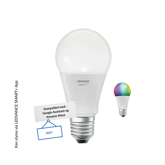 Ledvance Smart+ LED Standardpære 14W(100W) 827-865 1521lm Dim WiFi E27 3-pak