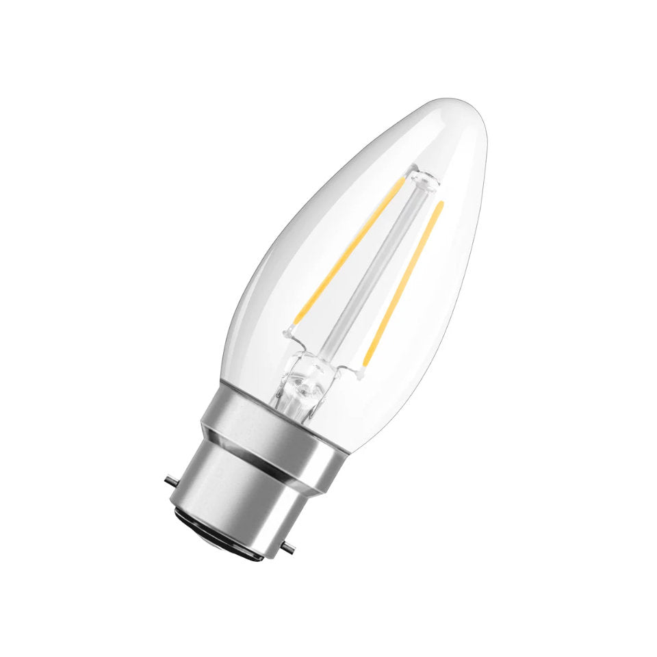 Osram LED Kertepære 2,5W(25W) 827 250lm Klar B22d