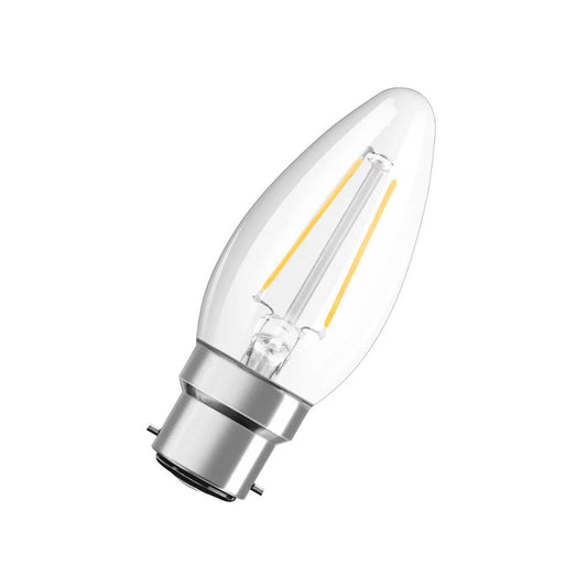 Osram LED Kertepære 2,5W(25W) 827 250lm Klar B22d