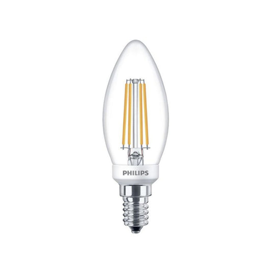 Philips LED Kertepære 5W(40W) 827 470lm Dim Klar E14