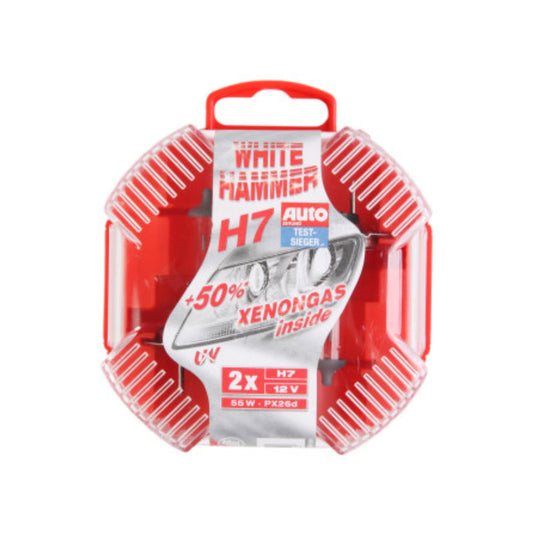 White Hammer Autopære H7 55W 12V PX26d 2-Pak