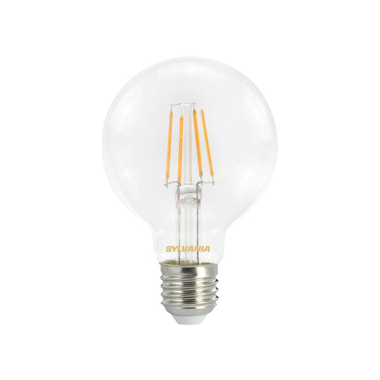Sylvania LED Globepære 4,5W(40W) 827 470lm Klar Ø80 E27