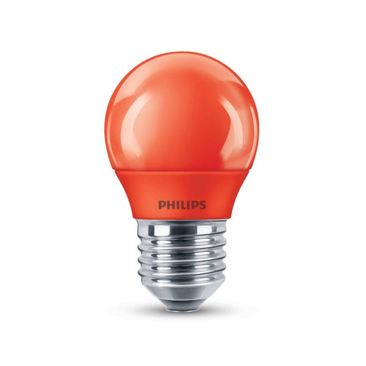 Philips LED Kronepære 3,1W(25W) Rød E27
