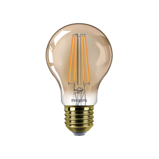 Philips LED Standardpære 8W(50W) 822 630lm Dim Gold E27