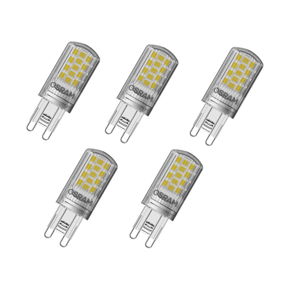 Osram LED G9 4,2W(40W) 827 470lm Klar 5-Pak