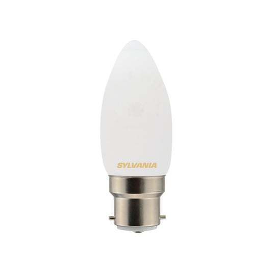 Sylvania LED Kertepære 4,5W(40W) 827 470lm Mat B22d