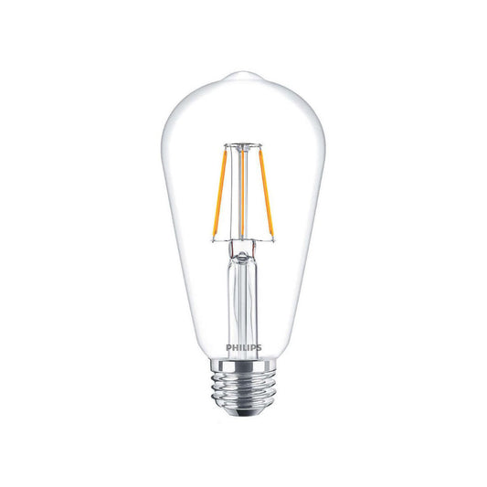 Philips LED ST64 4W(40W) 827 470lm. Klar E27