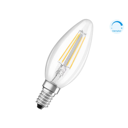 Osram LED Kertepære 3,4W(40W) 927 470lm Dim Klar E14