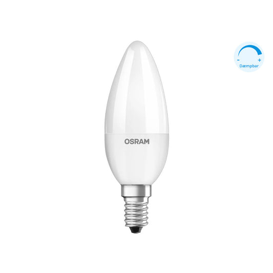 Osram LED Kertepære 5W(40W) 827 470lm Dim Mat E14