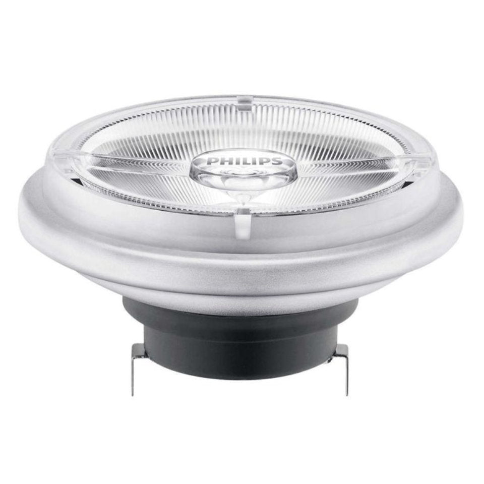 Philips LED AR111 15W(75W) 927 800lm Dim 40° 12V Sølv/Sort G53