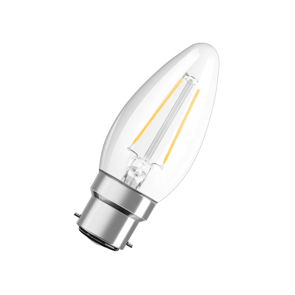 Osram LED Kertepære 2,5W(25W) 827 250lm Klar B22d