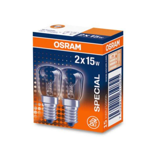 Osram Glødepære Parfumepære 15W 2700K 90lm Klar E14 2-Pak