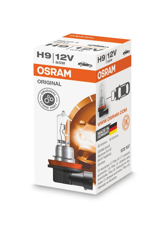 Osram Autopære H9 65W 12V 2100lm PGJ19-2