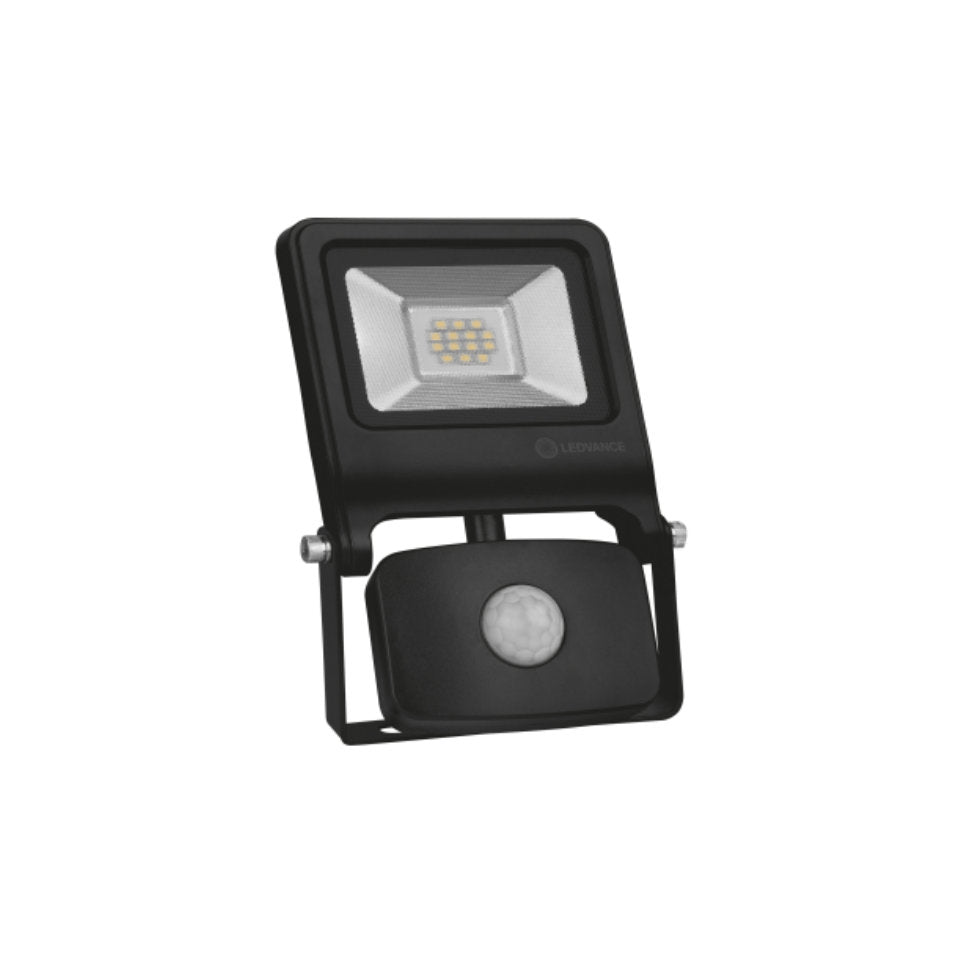 Ledvance LED Projektør 10W 840 800lm Sensor IP44 Sort