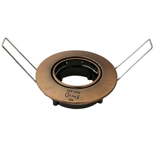 Flash Light Downlight MR11 GU4 Ø67mm Kipbar 12V Kobber