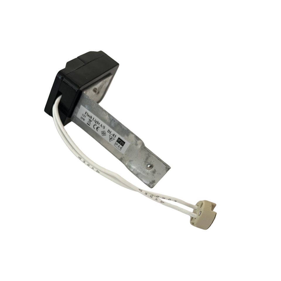 Flash Light Downlight MR16 G5.3 Ø83mm Kipbar 12V Sort