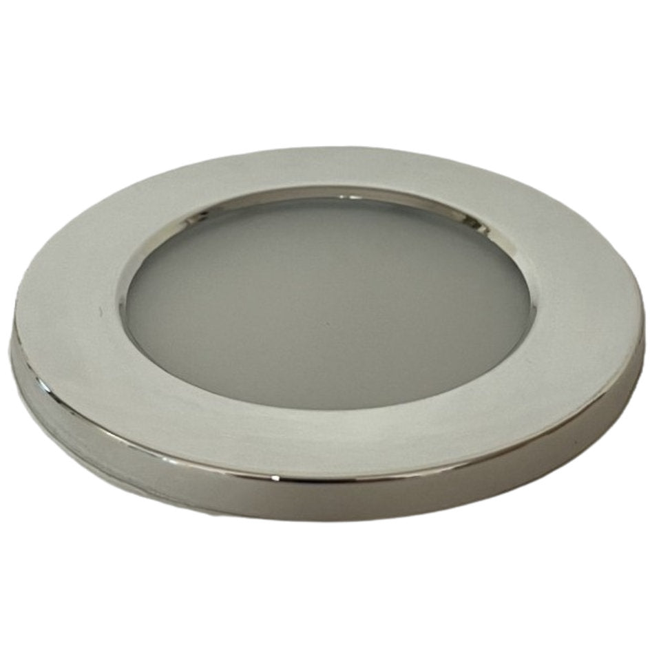 Afdækningsring til Downlight Ø70mm m/glas Chrom