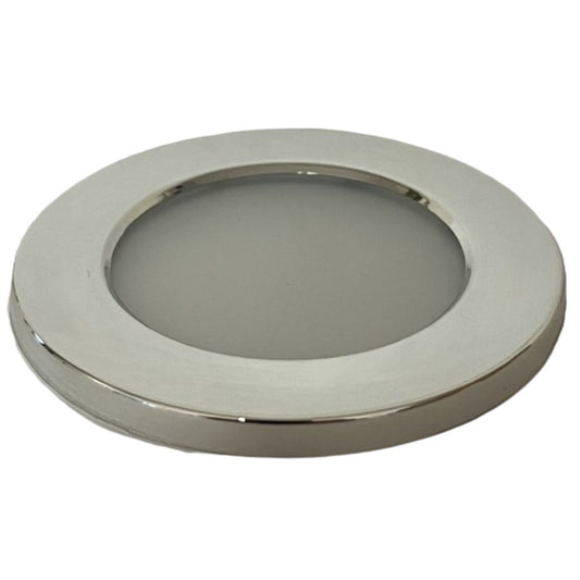 Afdækningsring til Downlight Ø70mm m/glas Chrom