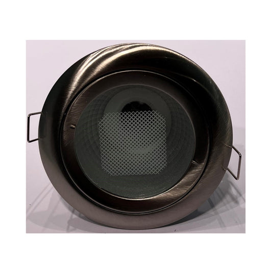 Downlight G6.35 Ø108mm IP44 Børstet Stål