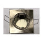 Unelco Downlight MR16 GU5.3 50mm 12V m/Bagdåse 4-Kant Børstet Stål