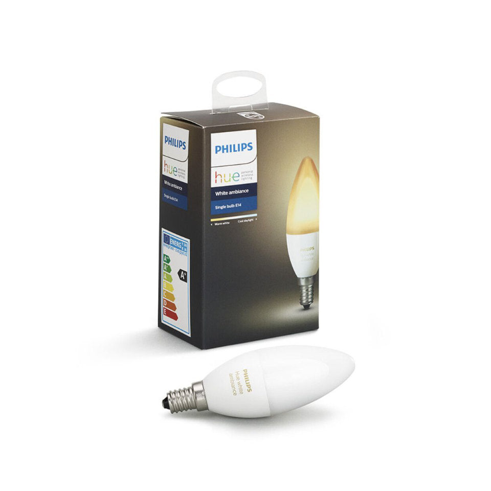 Philips Hue LED Kertepære 6W(40W) White Ambiance E14 B-Vare