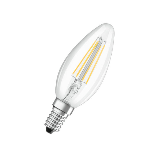 Osram LED Kertepære 4W(40W) 827 470lm Klar E14 2-Pak