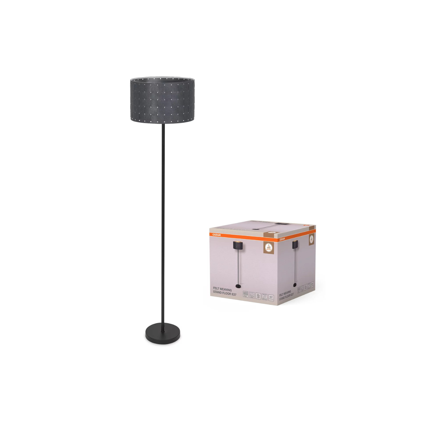 Ledvance Standerlampe 1,56m E27 Mørkegrå