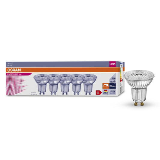 Osram LED GU10 3,4W(35W) 927 230lm Dim 36° Klar 5-Pak