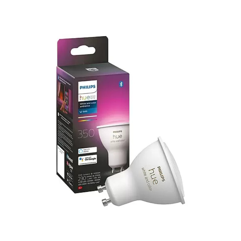 Philips Hue LED GU10 4,3W(35W) White And Color Ambiance B-Vare