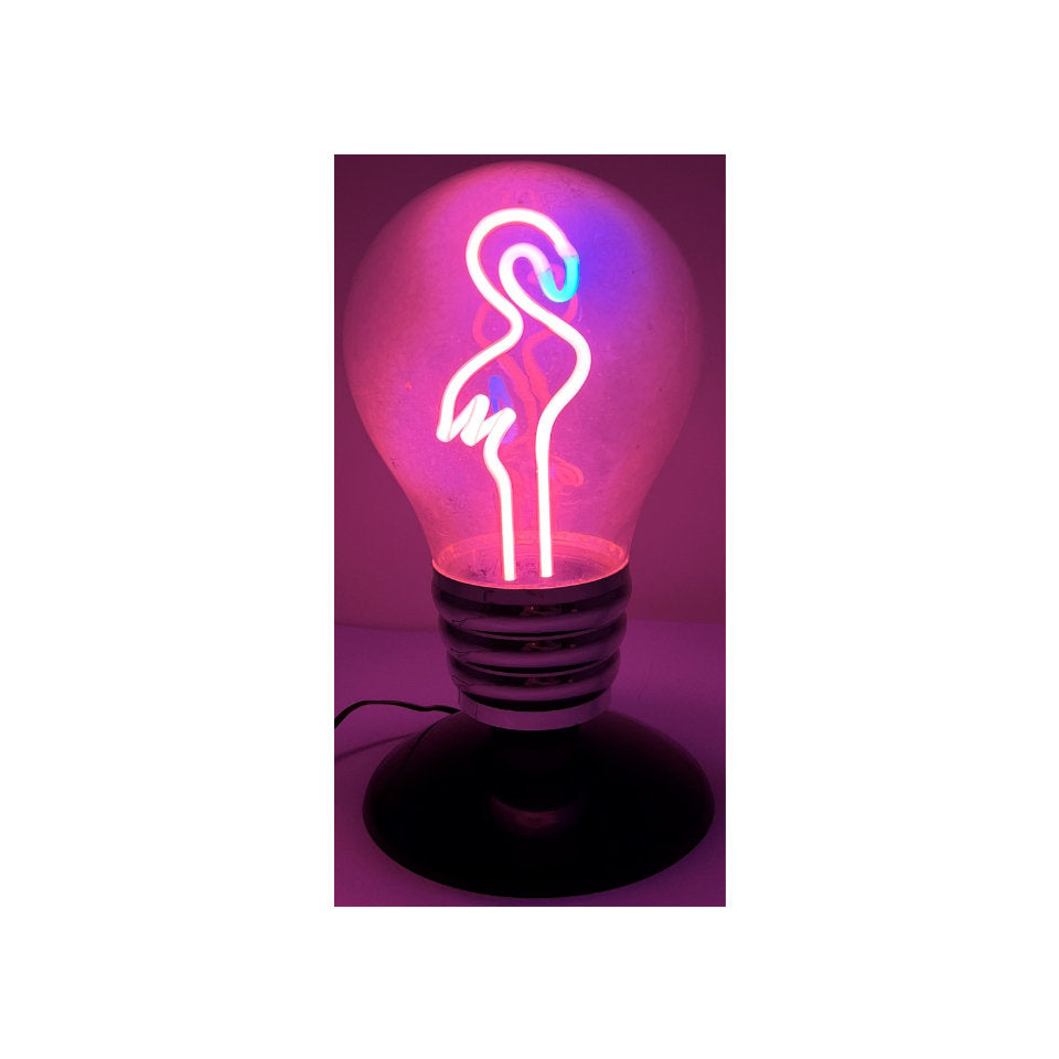 FX Light Neonlampe 27cm Flamingo Klar/Sølv