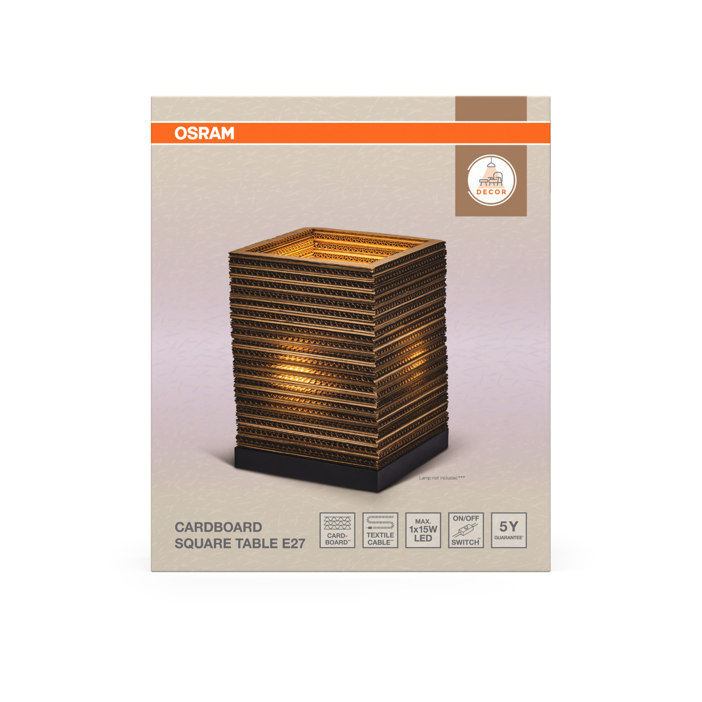 Ledvance Bordlampe 27cm E27 Brun