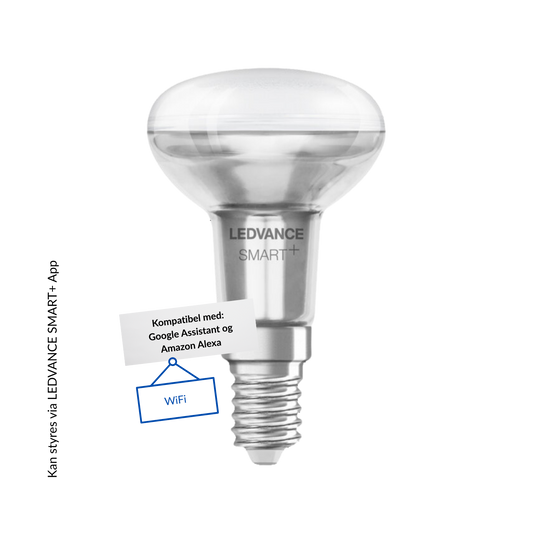 Ledvance Smart+ LED Reflektorpære R50 3,3W(40W) 827-865 210lm 45° Dim WiFi E14
