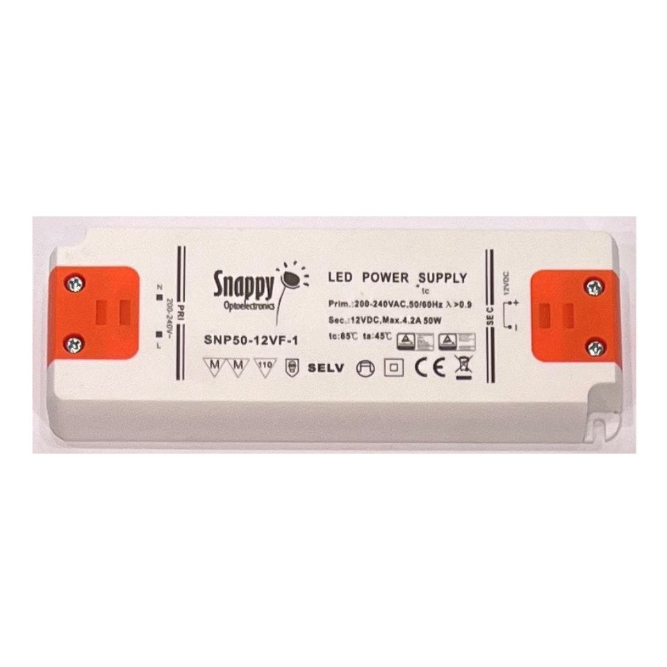 Snappy LED Driver 0-50W 12VDC